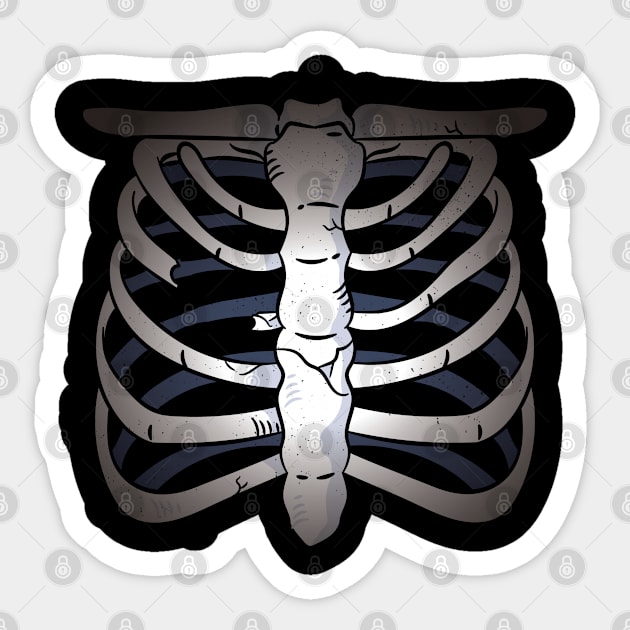 Chest Skeleton Sticker by TomCage